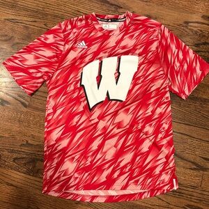 Men’s Adidas Climalite Shirt Sleeve shirt - Wisconsin